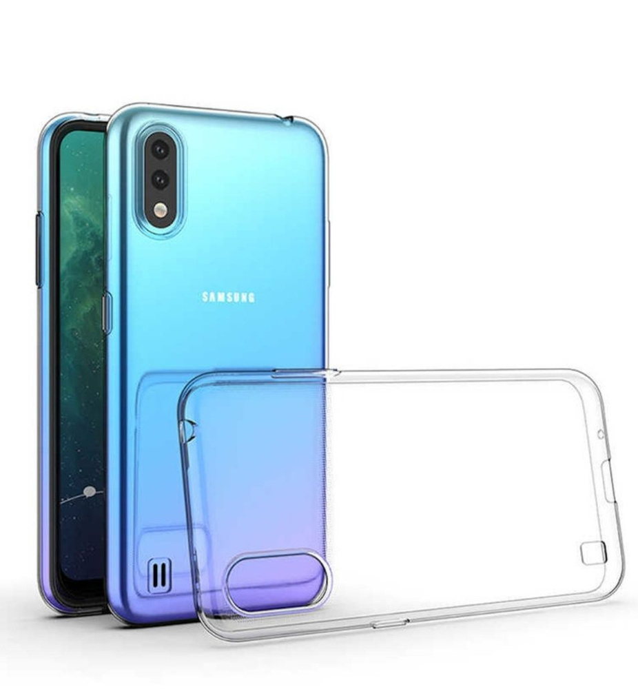 Силиконовый прозрачный чехол для Samsung Galaxy A01, Самсунг галакси А01 -  купить с доставкой по выгодным ценам в интернет-магазине OZON (1162852366)