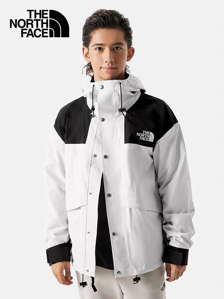 The north face windbreaker hot sale white