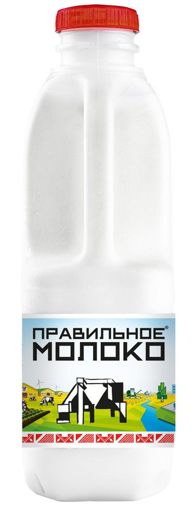 Молоко ПравильноеМолоко пастеризованное 3,2-4,0%, 0,9 л - купить с ...