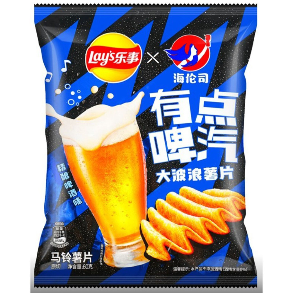 Чипсы лэйс Lay's craft beer пиво, 60 гр., Китай - купить с доставкой по ...