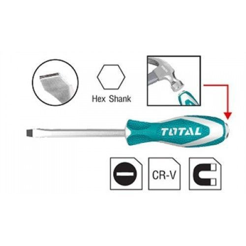Ударная отвертка Шлицевая SL6.5x150мм TOTAL THTGTS6150 #1