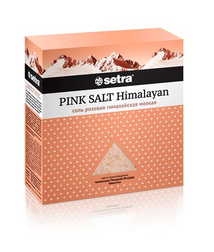 Соль гималайская Setra розовая мелкая 500 г #1