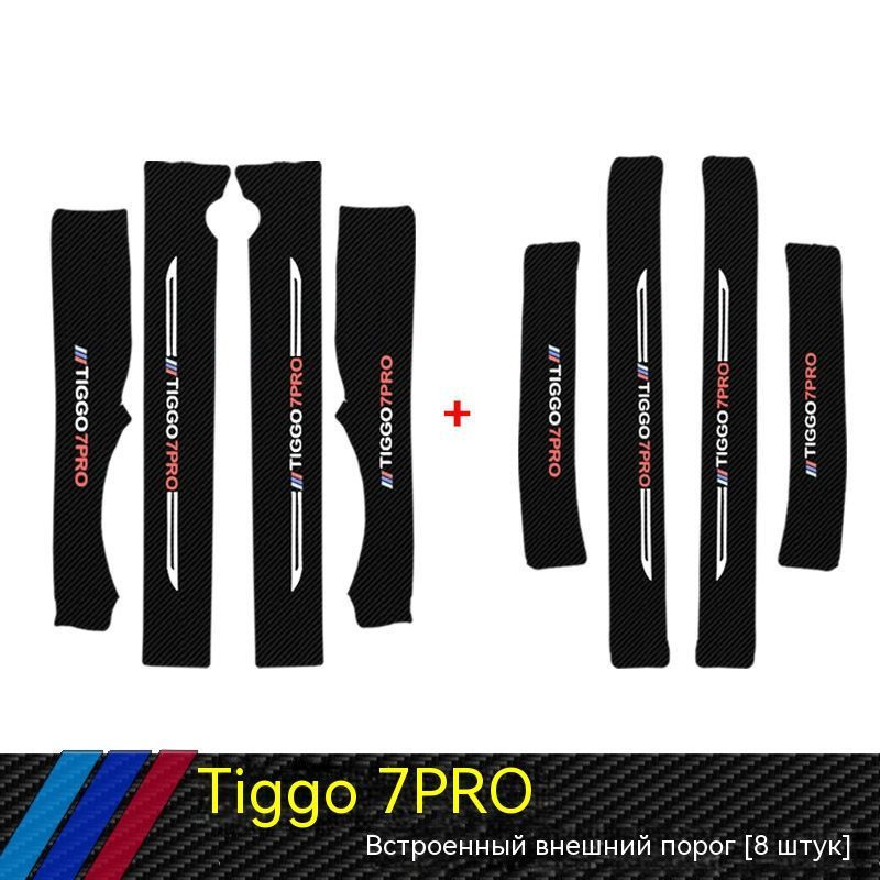 XYC Защита внешних частей автомобиля, Tiggo 7Pro/Pro Max (20-23) мм, 8 шт.  #1