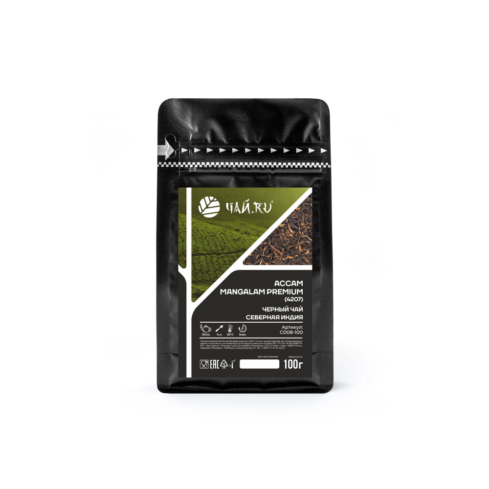 Черный чай Ассам Mangalam premium (4207) - 100г - Чай.ru #1