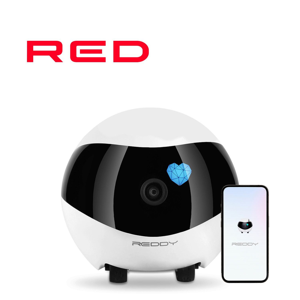 Камера видеонаблюдения wifi для дома, робот друг REDDY SE - купить с  доставкой по выгодным ценам в интернет-магазине OZON (911283960)