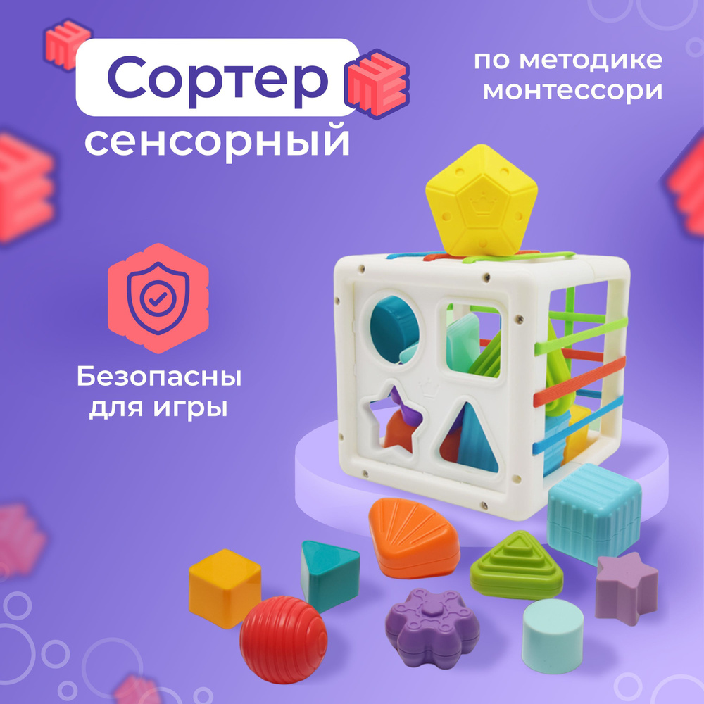 Сортер сенсорный : по методике мотессори, безопасны для игры - купить с  доставкой по выгодным ценам в интернет-магазине OZON (1196082634)