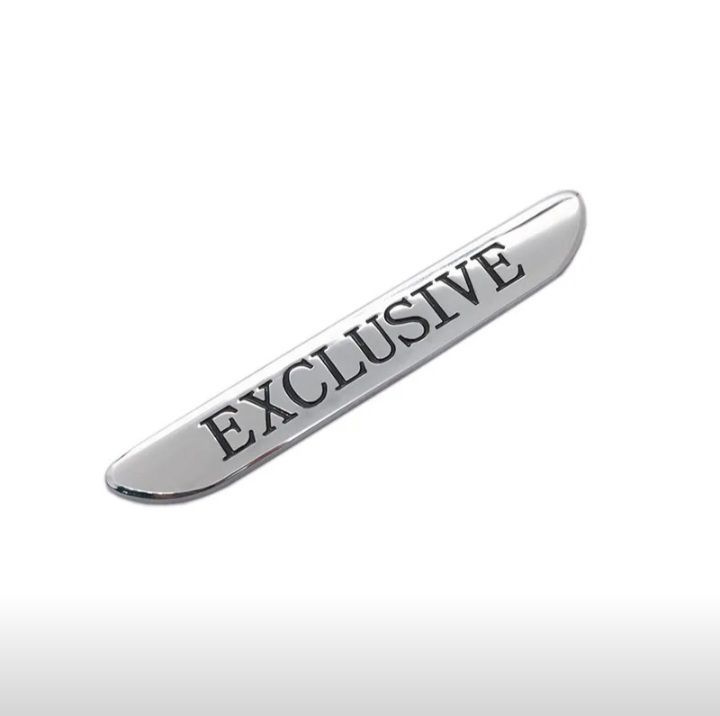 Шильдик Exclusive металлический Эксклюзив для автомобиля Toyota Range ...