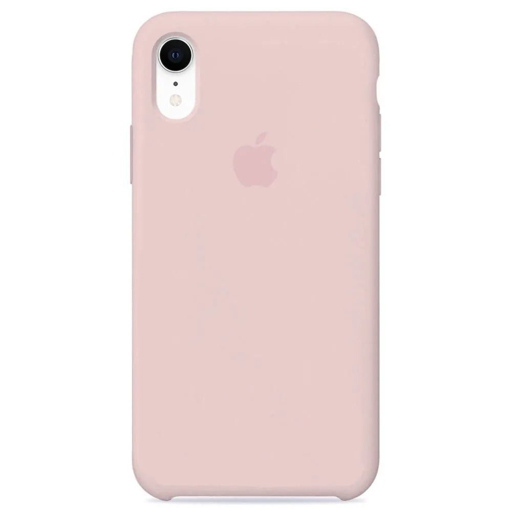 Силиконовый чехол Soft Touch на iPhone (Айфон) XR (с логотипом), розовый -  купить с доставкой по выгодным ценам в интернет-магазине OZON (586259399)