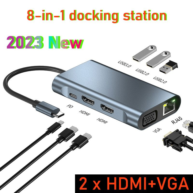 17 в 1 PD USB C концентратор Thunderbolt док-станция HD type C док ...