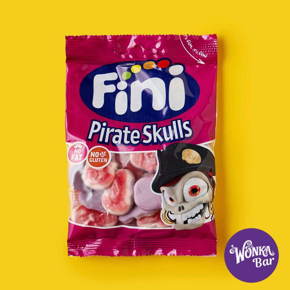 Жевательный мармелад Fini черепа с начинкой/ мармелад из Испании (90 ...