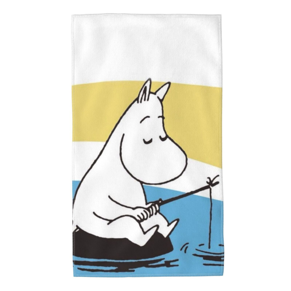 Moomin Полотенце для лица, рук Moomin, Микроволокно, 40x70 см, бронза, 1 шт.  #1