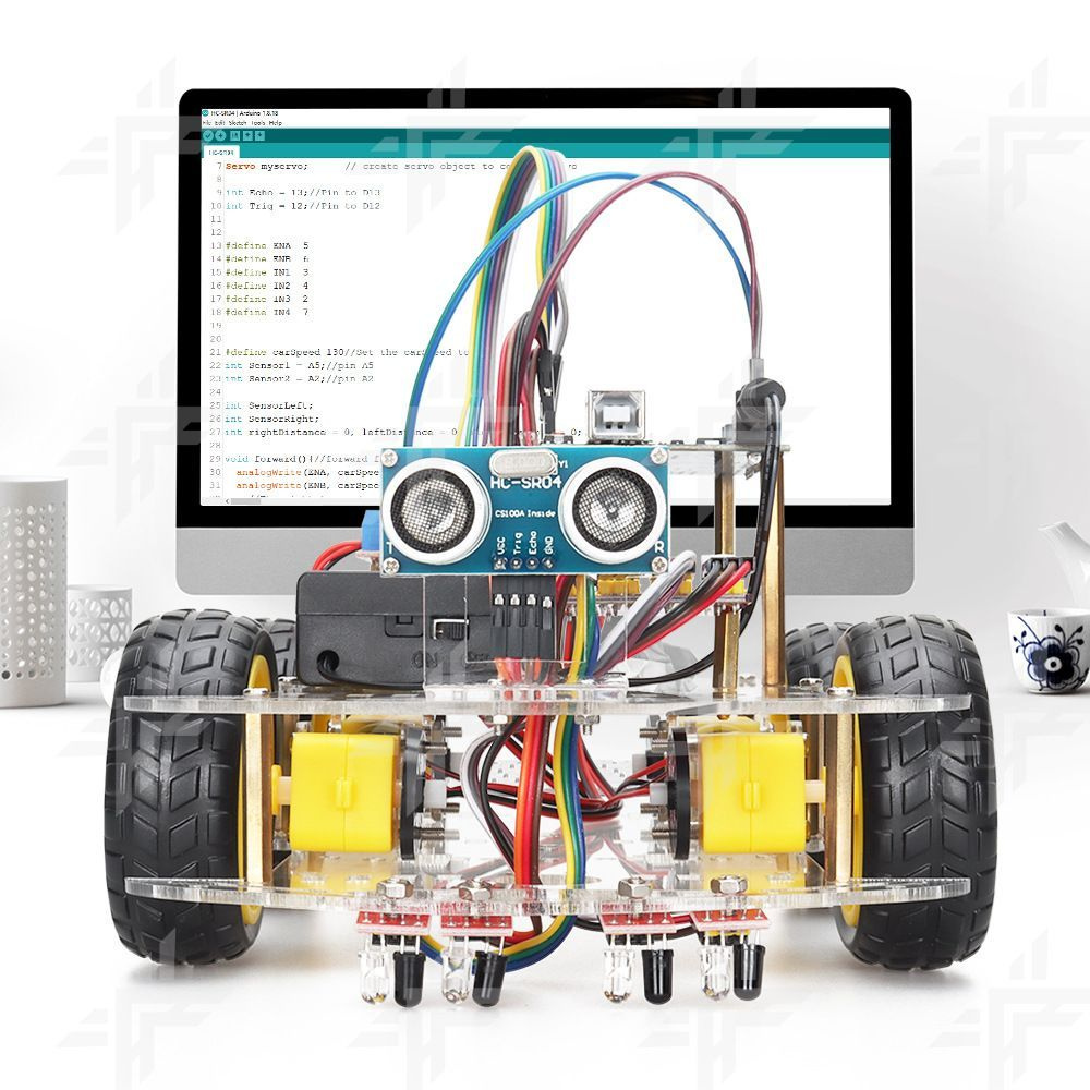 Комплект роботов для умного автомобиля / совместим с Arduino uno  #1