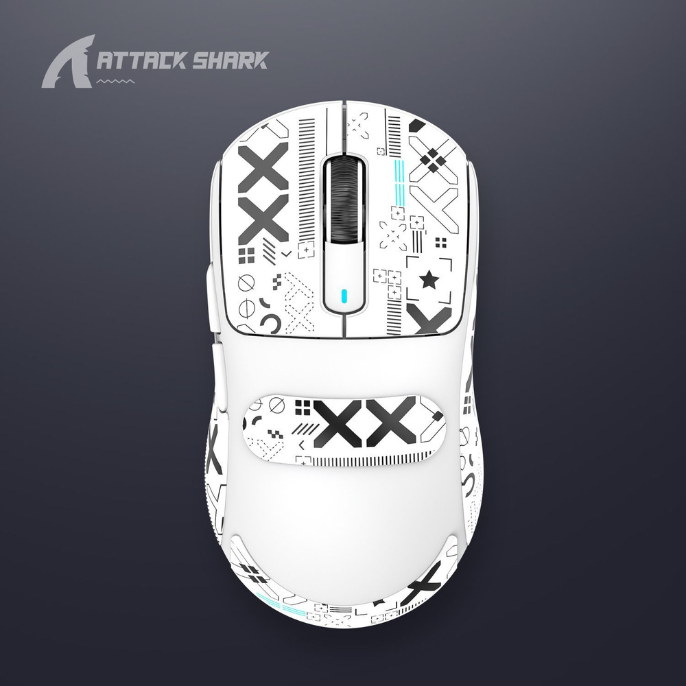 Игровая мышь беспроводная ATTACK SHARK Attack Sharck X3 X3 White, белый ...