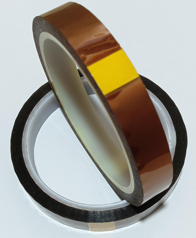 Термостойкий скотч Kapton Tape, 15 мм, 33 м - купить с доставкой по ...