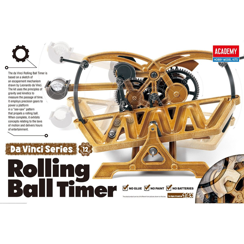 Academy сборная модель 18174 DAVINCI ROLLING BALL TIMER #1