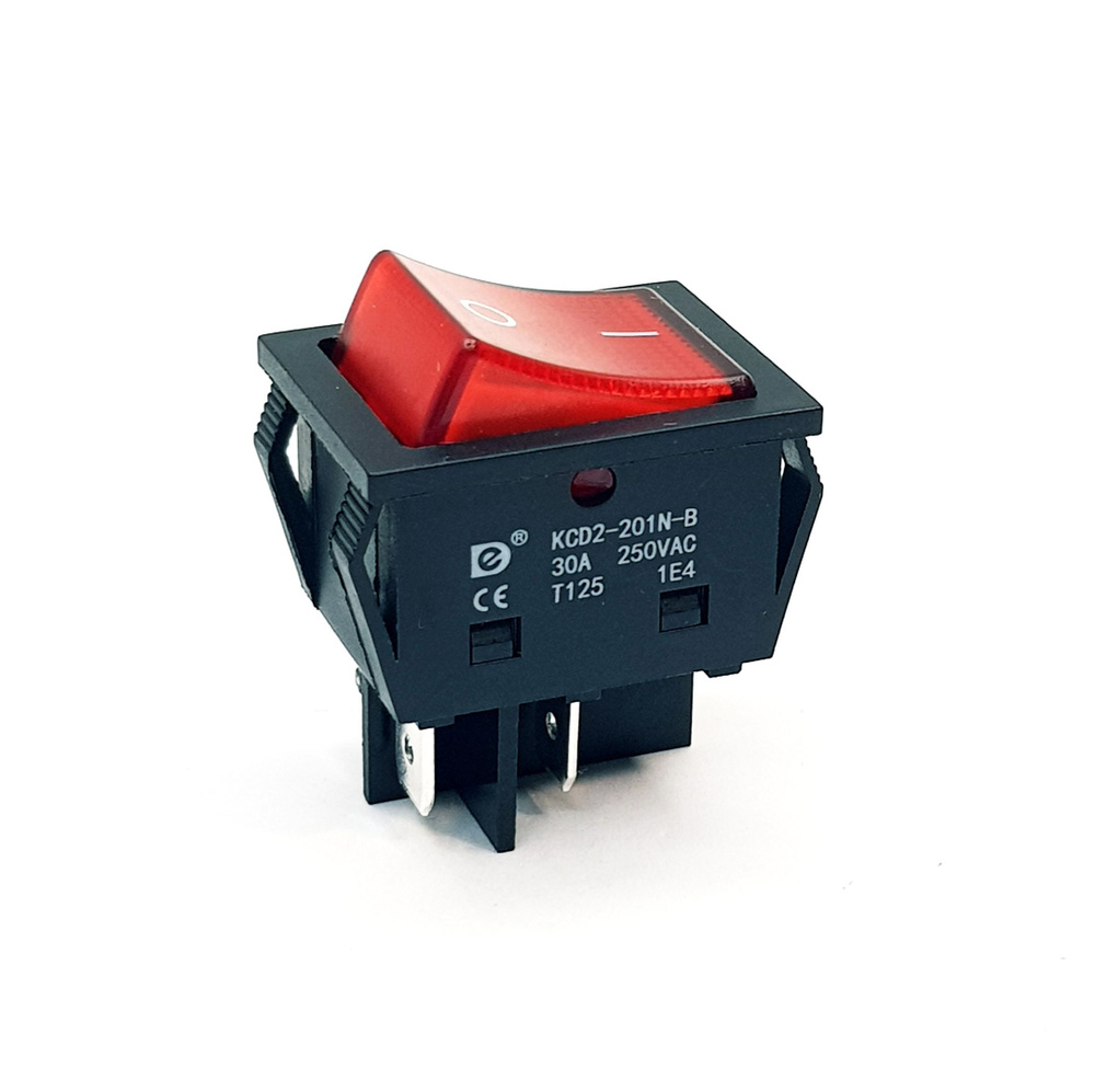 Выключатель с подсветкой KCD2-201N-B 30 А 220 В - 1 штука - купить с ...
