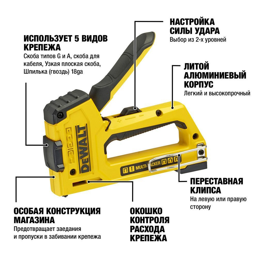 Степлер строительный DeWalt Скобы, Шпильки - купить по выгодной цене в  интернет-магазине OZON (1240159826)