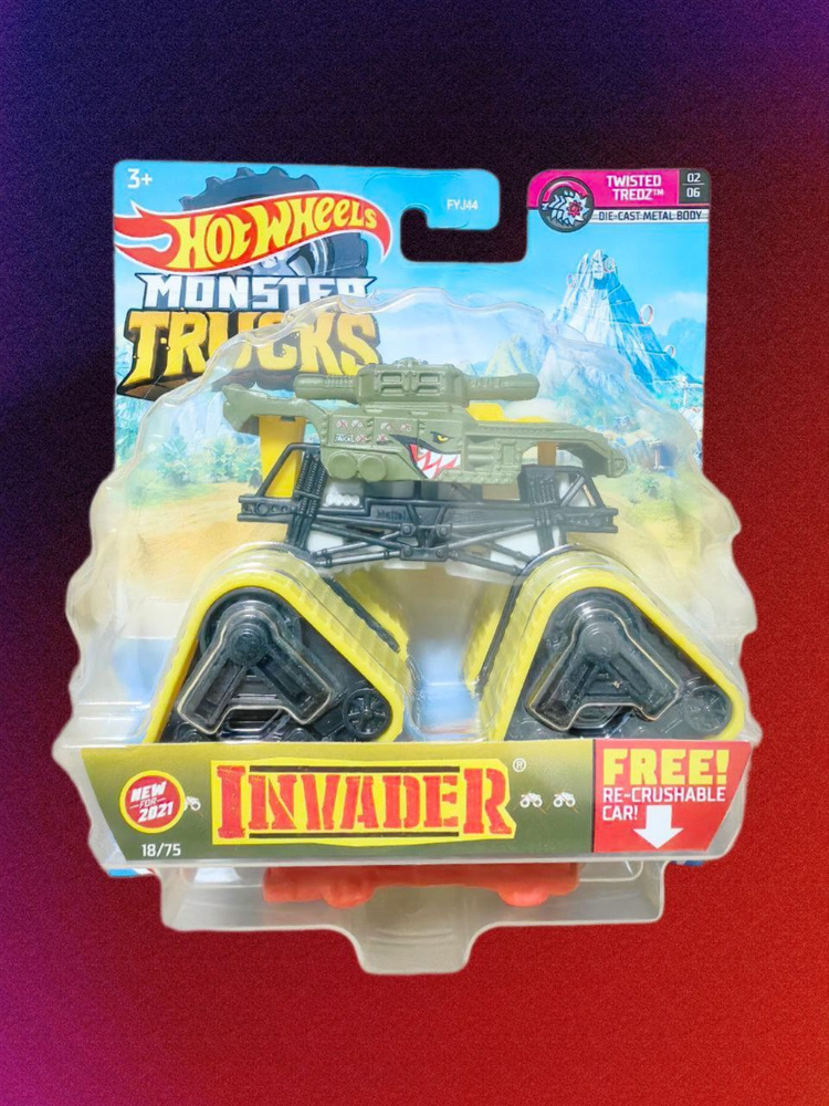 Машинка Хот Вилс / Hot Wheels Monster Truck Invader GTH73 #1