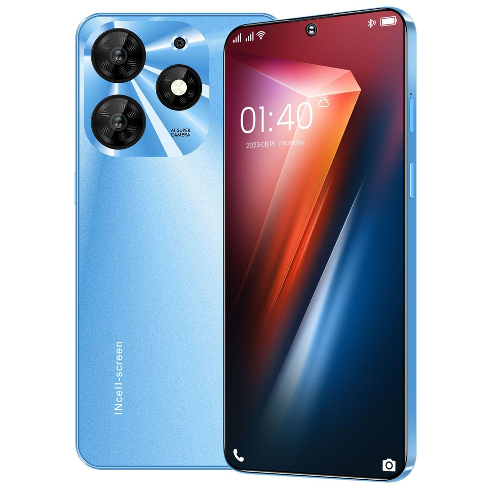 Смартфон Игровой телефон Hot 40 Pro HD Ultimate Edition с 7,3-дюймовым  большим экраном, сетью 3G / 4G / 5G, двумя sim-картами и двойным режимом ...