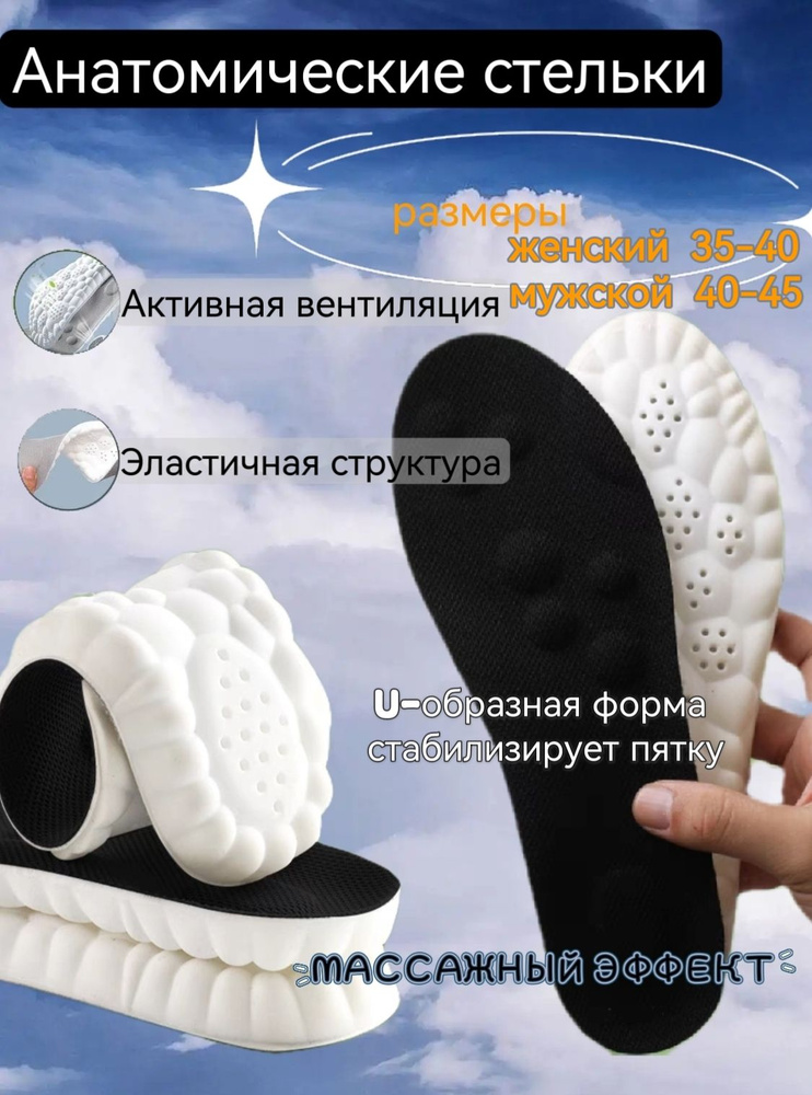 Nateno Стельки для обуви 2 шт - купить с доставкой по выгодным ценам в ...