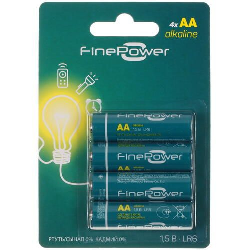 Батарейка щелочная FinePower AA-4 #1