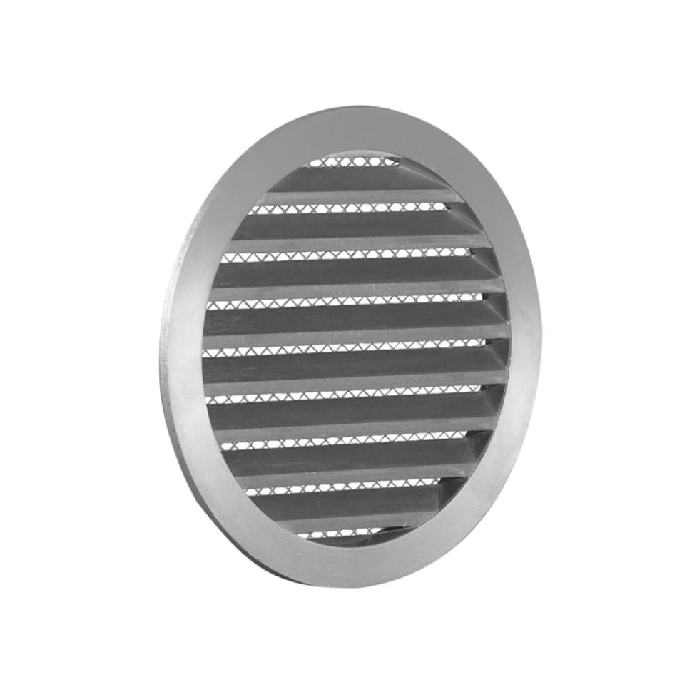 Круглая наружная вентиляционная решетка 100 мм (с мелкой сеткой)  #1
