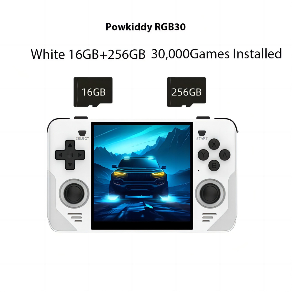 Powkiddy RGB30 4,0-дюймовый IPS-экран, портативная игровая консоль,  установленный эмулятор 10000+ игр, аккумулятор 4100 мАч, система Linux,  подарок для мальчиков - купить с доставкой по выгодным ценам в  интернет-магазине OZON (1277484820)