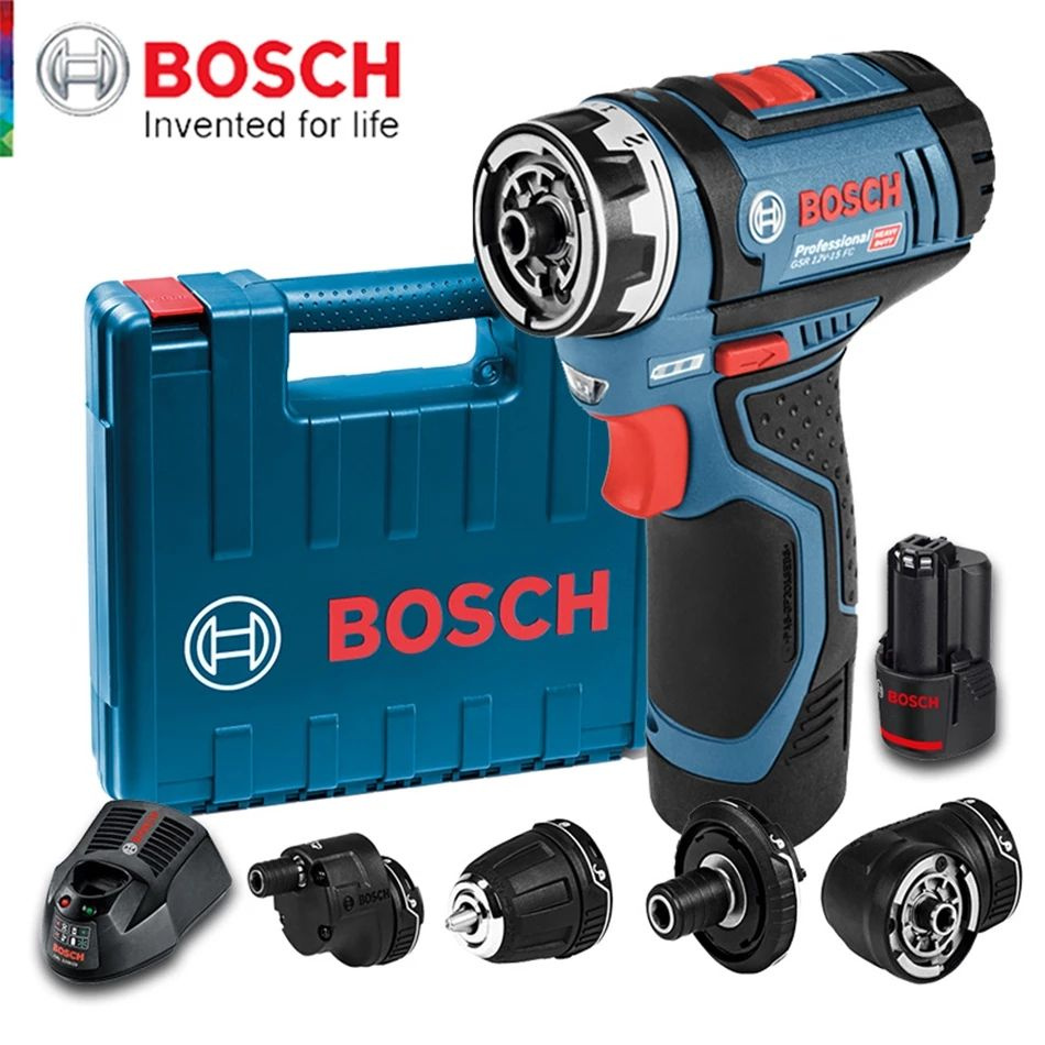 Дрель-шуруповерт Bosch GSR 12V-15 FC, 12 В, 30 Нм, 1 АКБ #1