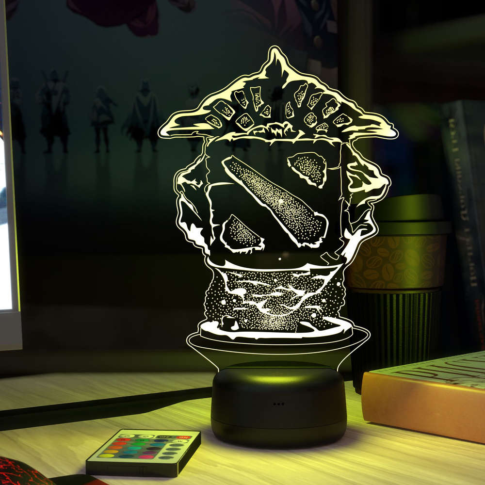 Купить Ночник "Эмблема Дота 2" Dota 2, 3 AA, От порта USB по выгодной ...