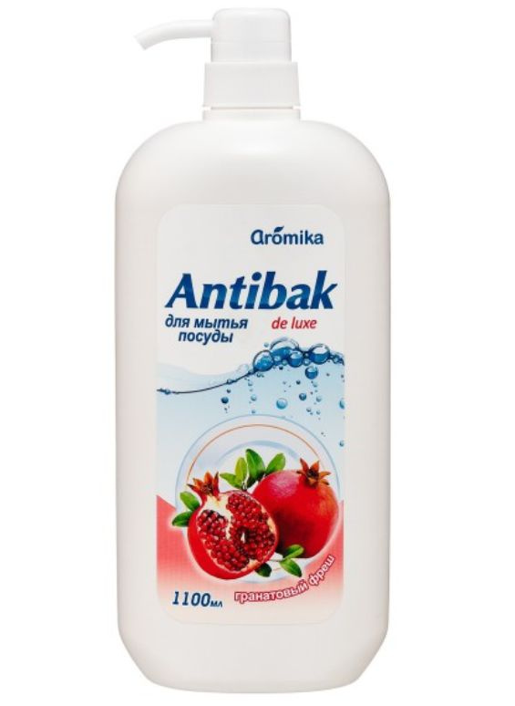 Aromika Cредство для мытья посуды Antibak De Luxe Гранатовый фреш, 1100 мл  #1