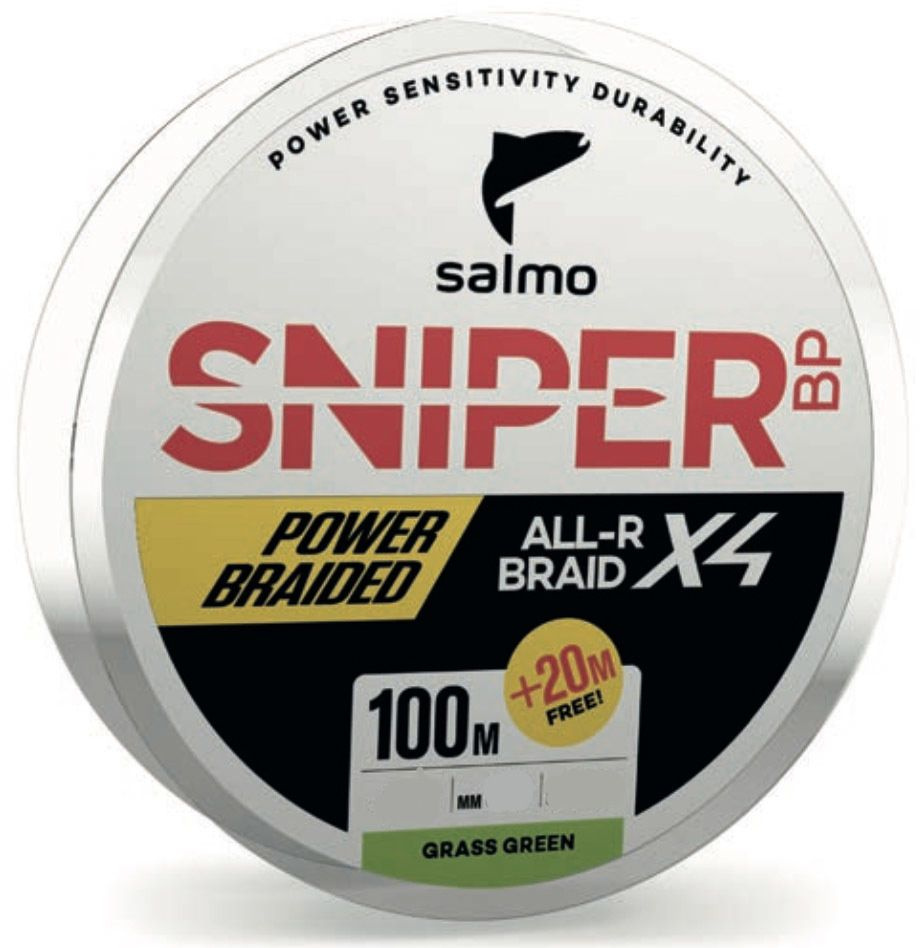 Шнур SALMO SNIPER BP ALL R BRAID X4 GRASS GREEN #1