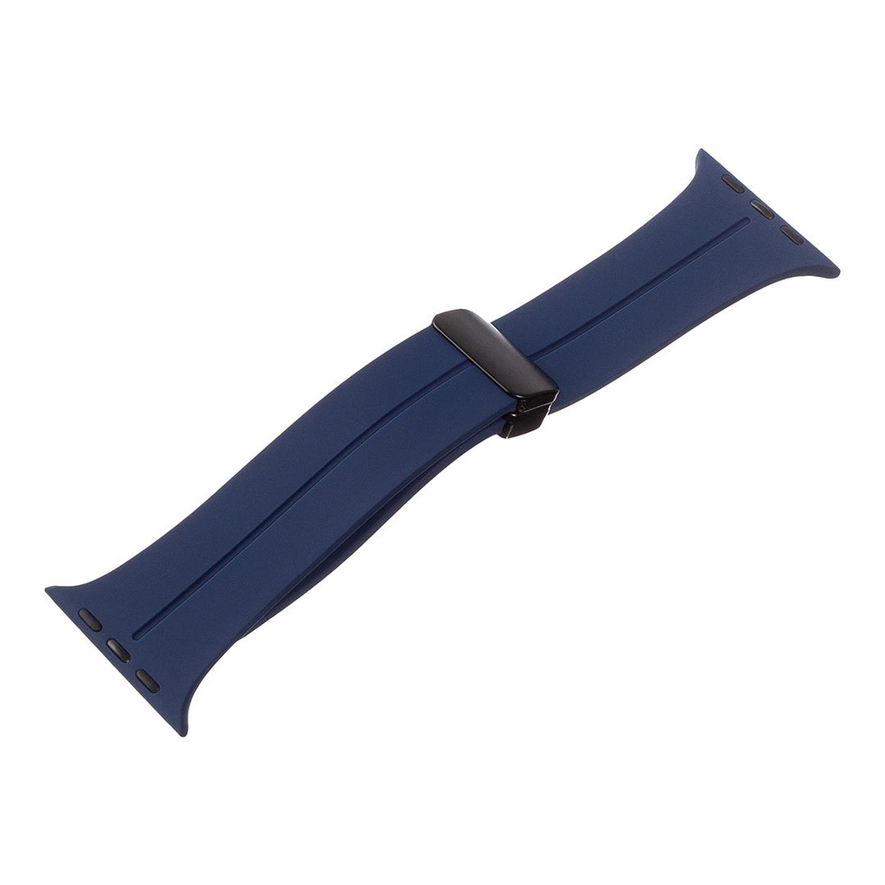 Силиконовый ремешок для Apple Watch 42-44-45-49 mm с магнитной пряжкой ...