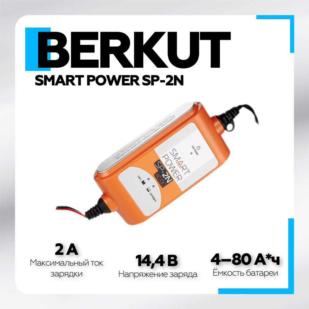 Пусковое зарядное устройство для автомобиля BERKUT SMART POWER SP-2N с  зарядкой через прикуриватель - купить с доставкой по выгодным ценам в  интернет-магазине OZON (229548853)