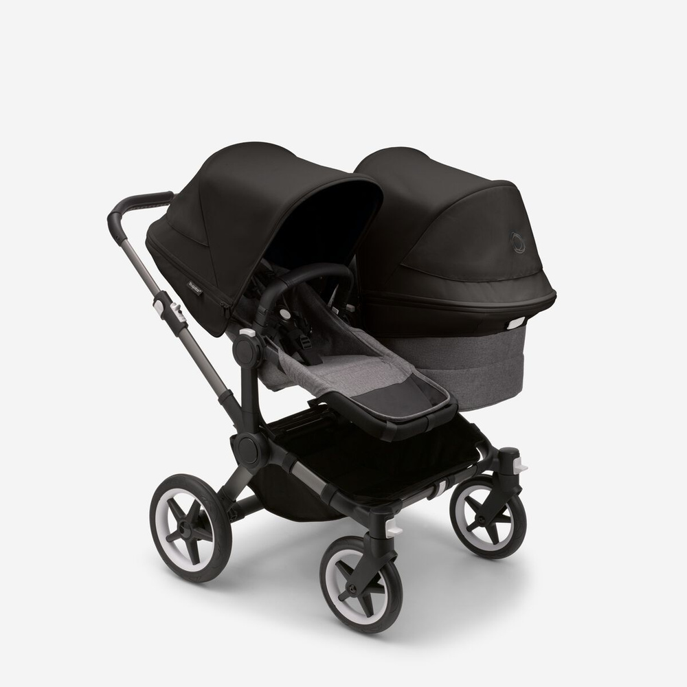 Коляска для погодок Bugaboo Donkey Duo 5 Midnight black/grey melange/graphite #1