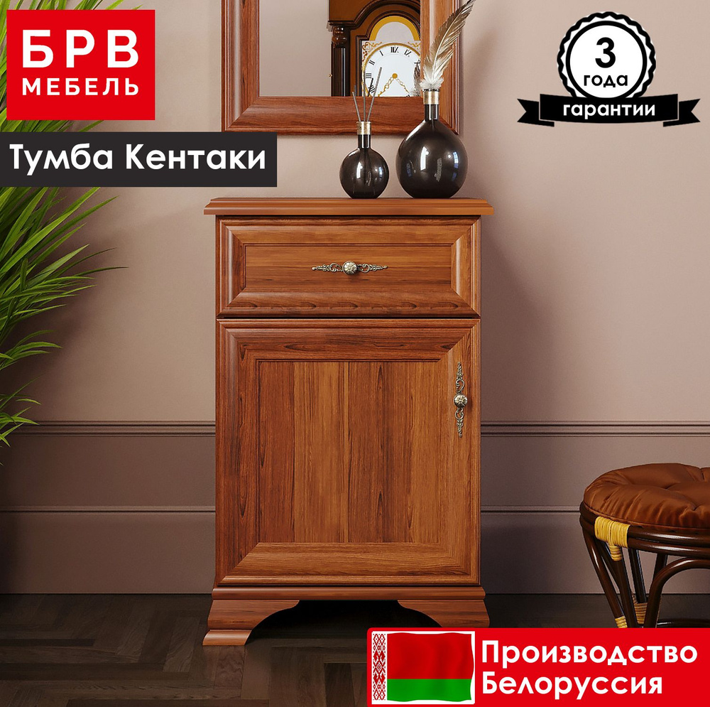 Тумба БРВ МЕБЕЛЬ Кентаки S320-KOM1D1S/L каштан #1