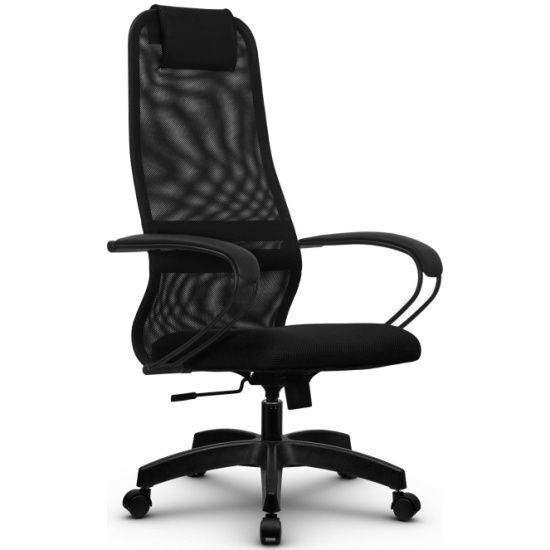 Офисное кресло Метта Кресло руководителя SU-BK130-8 Черный крестовина ...