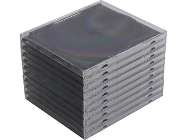Коробка / бокс /футляр 10 шт. для 1 диска CD Jewel Case, качество, 10 ...