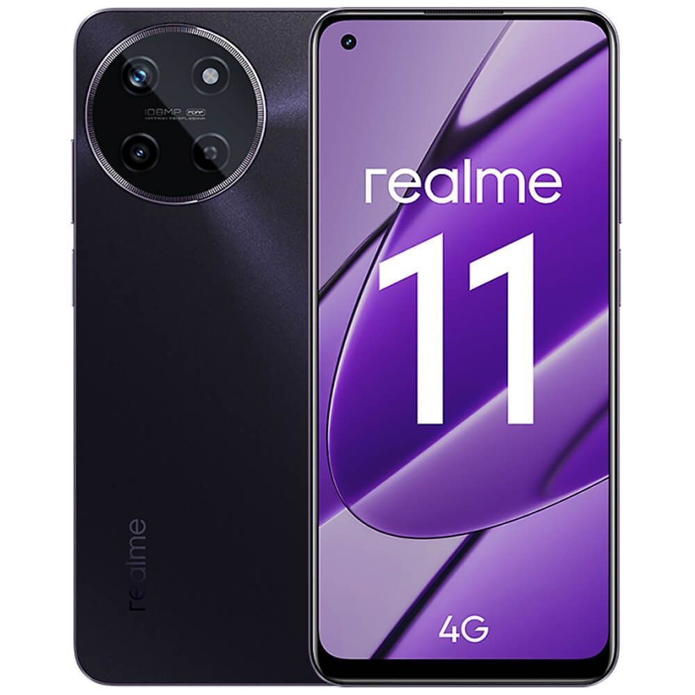 realme Смартфон 11 8/128 ГБ, черный