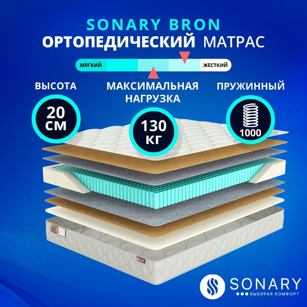 Матрас Sonary Bron 135х190 серии Town #1