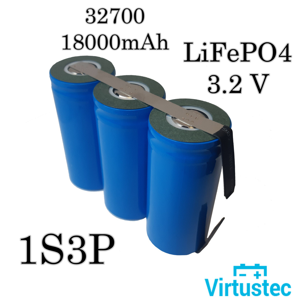VirtusTec Аккумуляторная батарея 32700, 3,2 В, 18000 мАч, 1 шт - купить ...