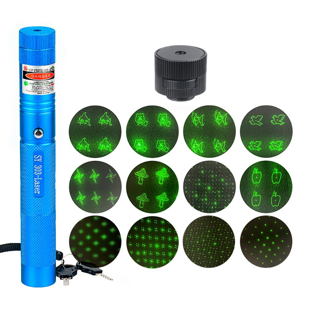 лазерная указка мощный регулируемый фокус, зеленый, - купить с ...