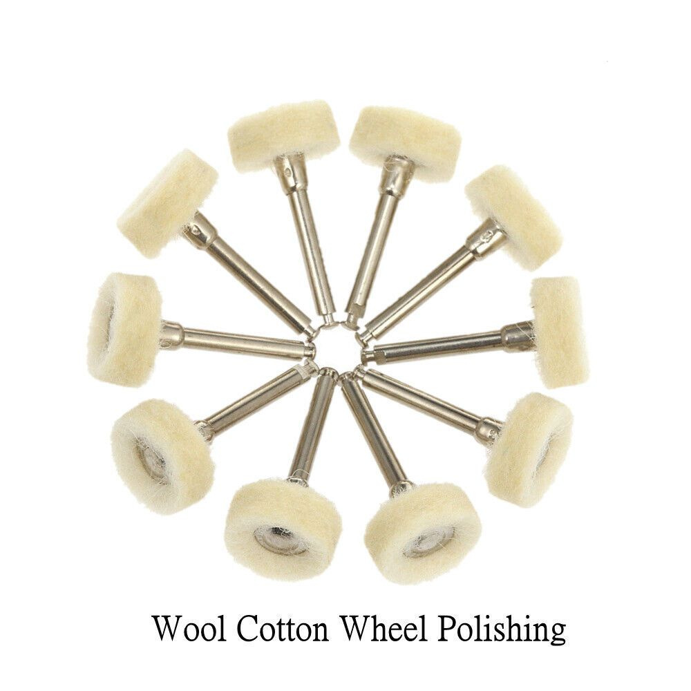 50 Штук, Щетка для полировки зубной чаши, Шерстяной войлок, Хлопковое ...