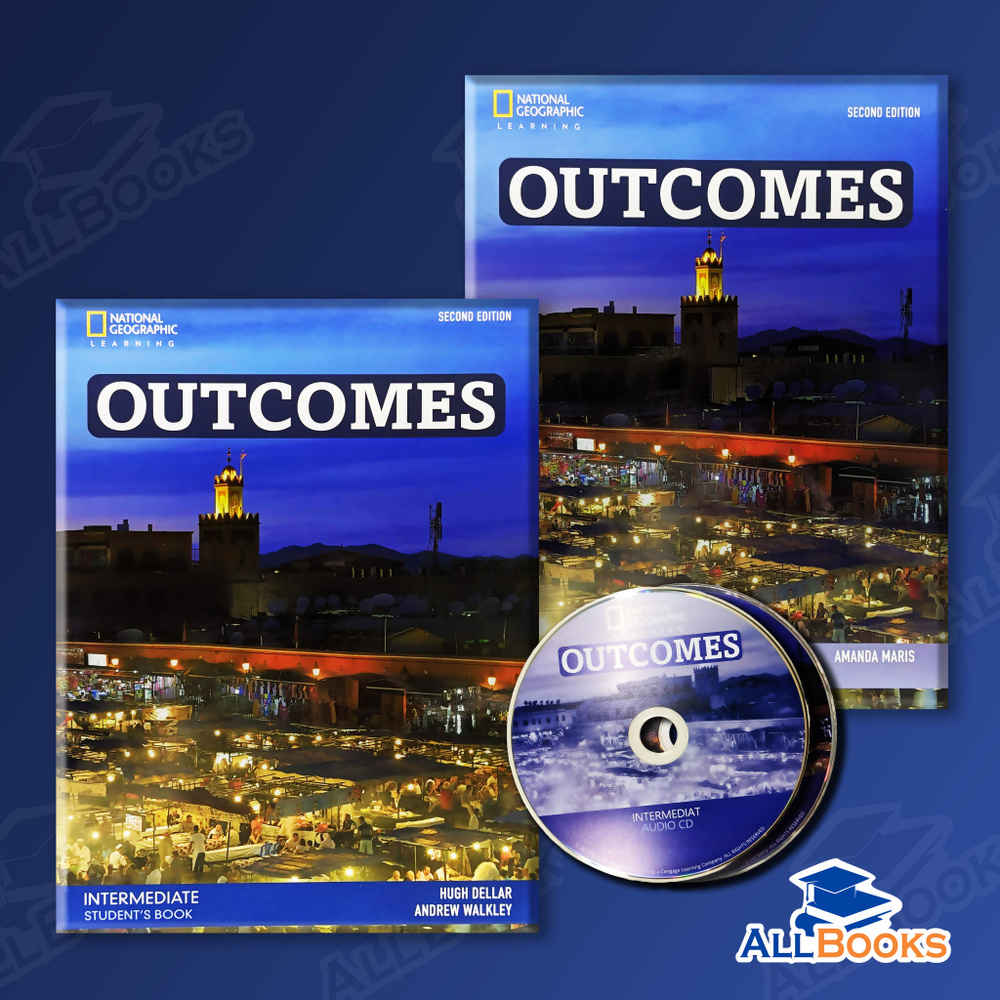 Outcomes Intermediate комплект: учебник + рабочая тетрадь + DVD + Audio ...