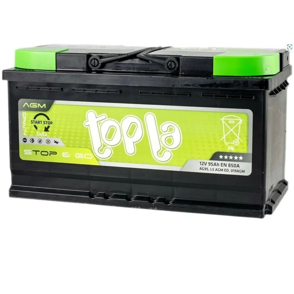 Аккумулятор автомобильный Topla AGM Stop&GO 95 Ач купить по выгодной ...