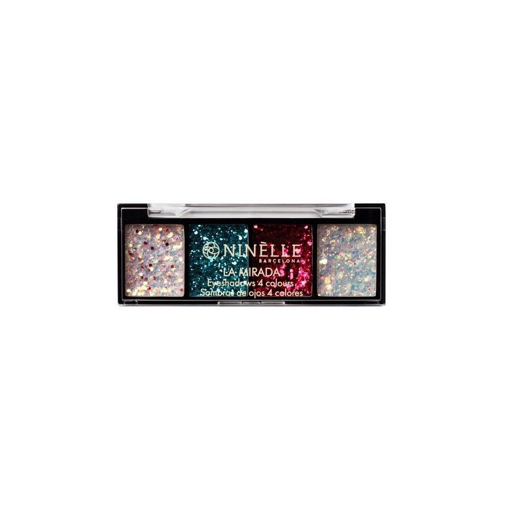 Палетка глиттеров для век Ninelle La Mirada 4 оттенка 508 2,8г - 1 шт ...