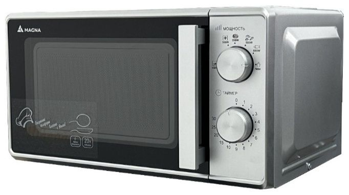 Микроволновая печь Magna M20B7002W серебристый #1