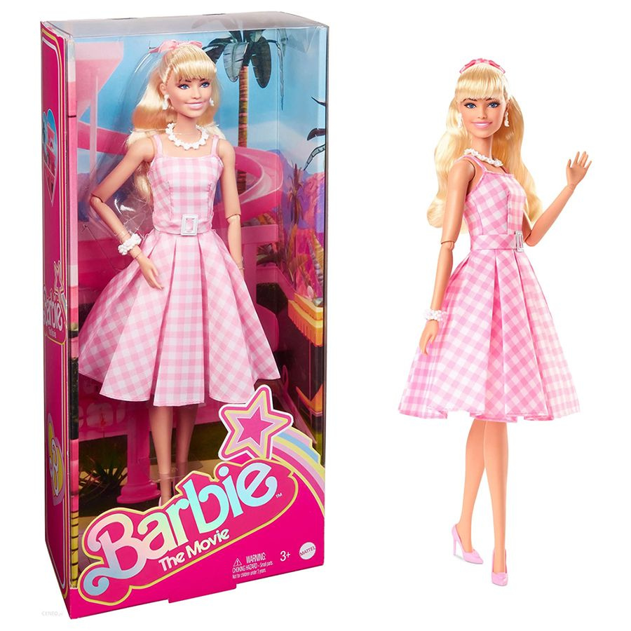 Коллекционная кукла Barbie The movie Барби Марго Робби в розовом платье  HPJ96 - купить с доставкой по выгодным ценам в интернет-магазине OZON  (1345326201)