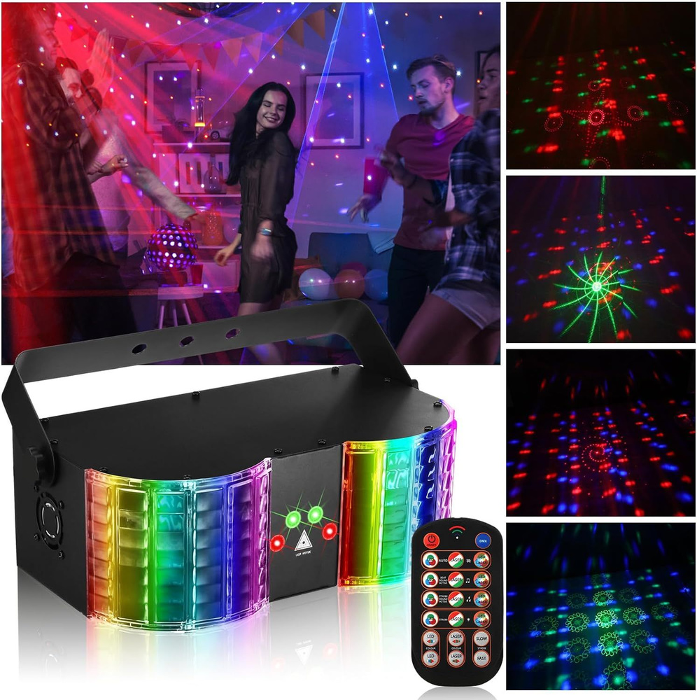 120 рисунков лазерный проектор Диско-светильник цветомузыка для дома ...