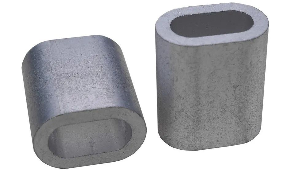 Зажим для стальныx канатов алюминиевый DIN 3093 5 (100 шт.) #1