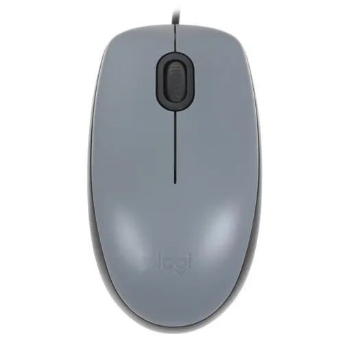 Logitech Мышь проводная M110 Silent Grey (910-005502), серый #1